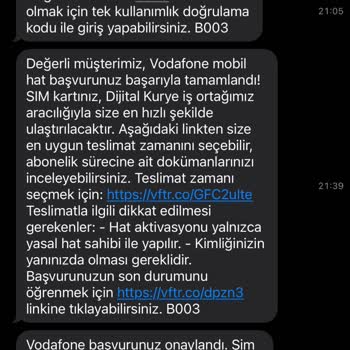 Vodafone Numara Taşıma Başvurumda Sim Kart Geldi Ama Hattım Hala Açılmadı