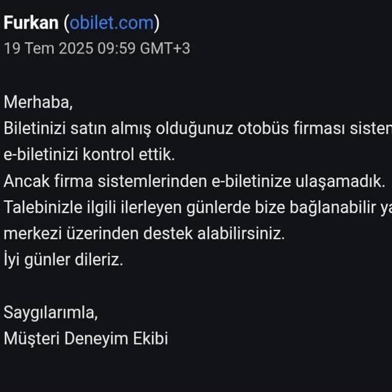 Fatura Talebime Çözüm Sunulmadı, Müşteri Hizmeti Yetersiz Kaldı