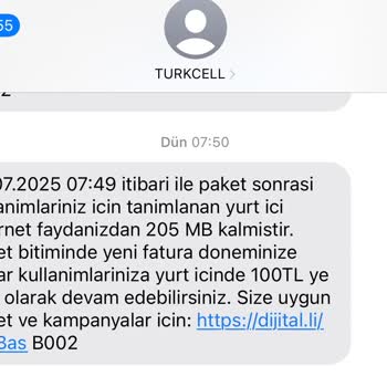 Gece Saatlerinde Habersiz Ek İnternet Paketleri Ve Fatura Mağduriyeti