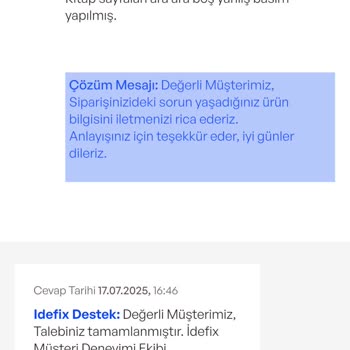 Satın Aldığım Kitapta Boş Sayfalar Var, Para İadesi Yapılmıyor