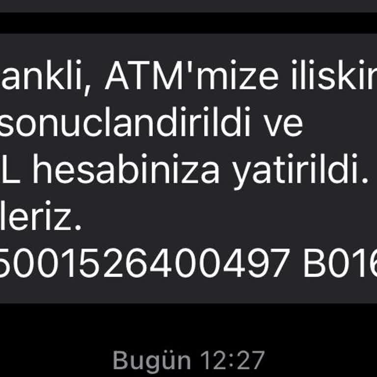 ATM'de Sıkışan Paranın Eksik Yatırılması Ve Müşteri Hizmetleri Sorunu