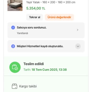 Teslim Edilmeden Teslim Edildi Gösterilen Yatak Şikayeti
