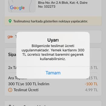 Trendyol GO'da Aynı Siparişe Farklı Teslimat Ücretleri Uygulanıyor