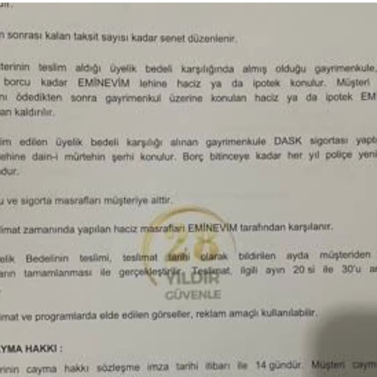 Eminevim'den Haciz Yazısı Hakkında Geri Dönüş Alamıyorum