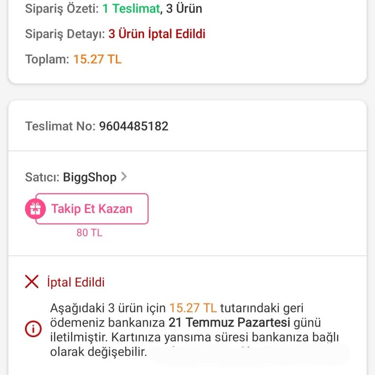Flash İndirimden Alınan Ürünün Sebepsiz İptali Ve Mağduriyet