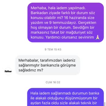 İade Sürecindeki İlgisizlik Ve Mağduriyetim Giderilmiyor