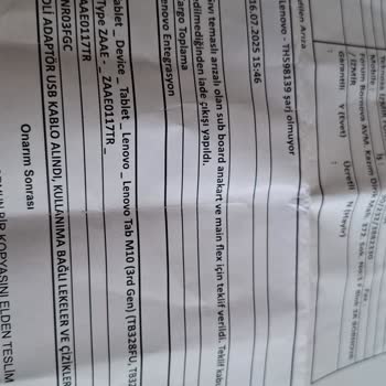 Garanti Kapsamında Cihazım Onarılmadan Geri Gönderildi