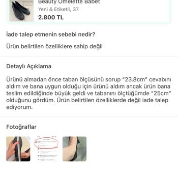 Dolap Haksız İade Ve Yetersiz Müşteri Hizmetleri Mağduriyeti