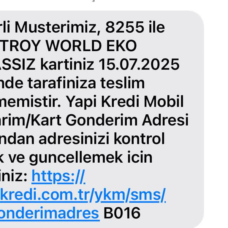 Yapı Kredi Kredi Kartı Teslim Edilemiyor, Müşteri Hizmetlerine Ulaşılamıyor
