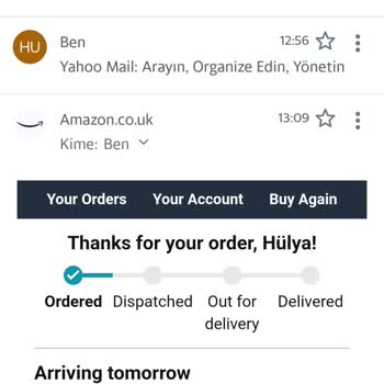 Amazon Hesabım Üzerinden Yetkisiz Sipariş Bildirimi Ve Güvenlik Endişesi