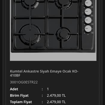 Kumtel Ocak Siparişi İptalinde Müşteri Hizmetlerine Ulaşamıyorum