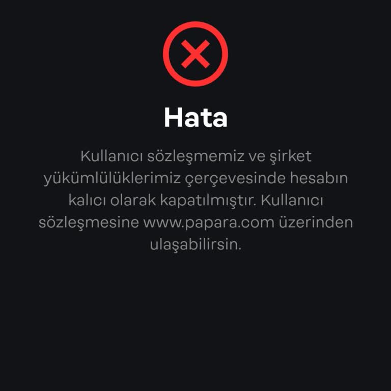 Papara Hesabım Hiçbir Gerekçe Olmadan Kapatıldı, Param Mağduriyet Yarattı