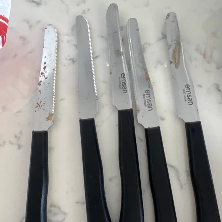 Emsan Mutfak Bir Haftada Küflenen Multi Bıçak Takımı Hayal Kırıklığı Yarattı