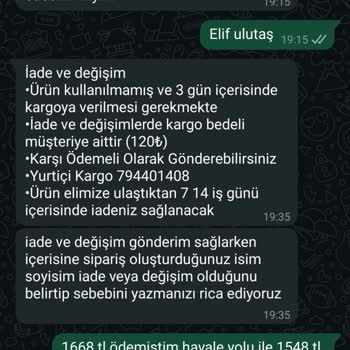 İade Sürecinde Cevapsız Ve Yetersiz Hizmet