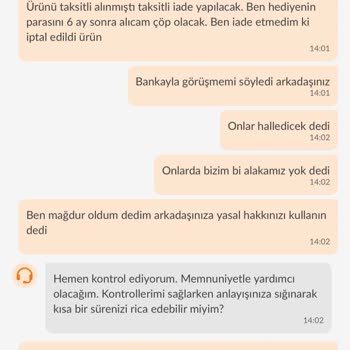Siparişim Haberim Olmadan İade Edildi, Mağdur Oldum