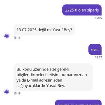Getir Büyük'ten Geciken İade Ve Yetersiz Müşteri Hizmeti