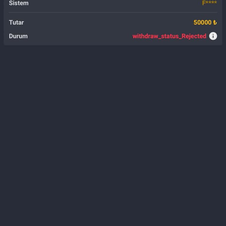 Lotobet'te 50.000 TL'lik Para Çekimim Yapılmadı, Mağduriyetim Giderilmiyor