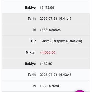 Onvin'de Bilgim Dışında Bakiyem Sıfırlandı