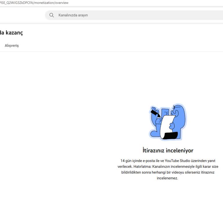 Youtube.com Kanalımda Özgün İçeriklere Rağmen Para Kazanma Engellendi