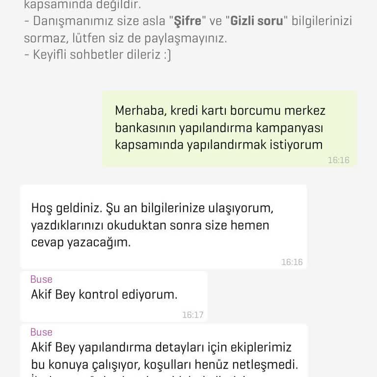 Kredi Kartı Borcu Yapılandırma Talebim Sürekli Geciktiriliyor