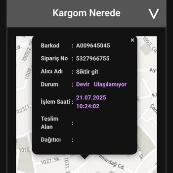 Kargo Teslim Edilmeden Devir-Ulaşılamıyor Notu Ve Müşteri Hizmetlerine Ulaşılamıyor