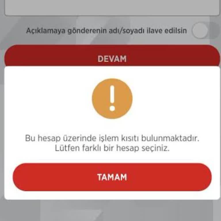 Hesaptaki Paraya Erişim Sorunu ve Çözüm Eksikliği