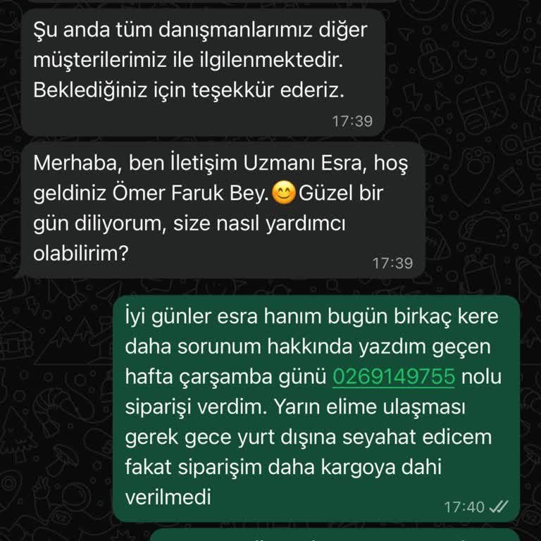 Watsons Siparişim Günlerdir Kargoya Verilmedi Çözüm Sunulmuyor