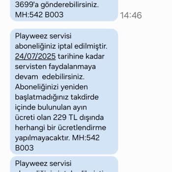 Onayım Olmadan Başlatılan Playweez Aboneliği Ve Haksız Ücret İadesi Talebi