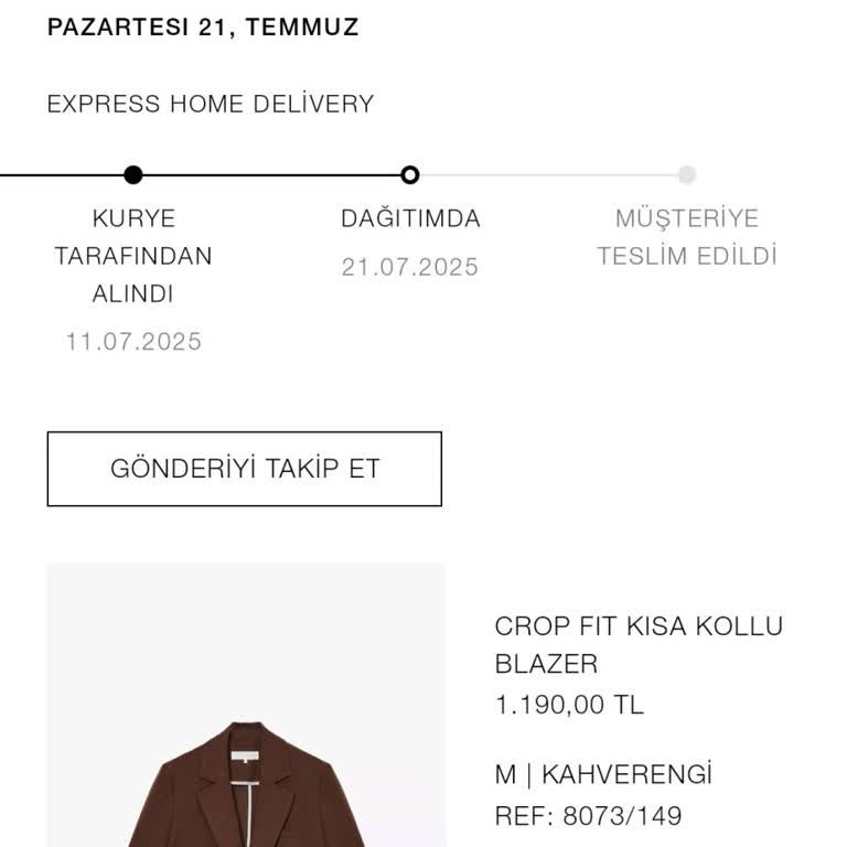 Kargoist Teslimat Gecikmesi Ve İletişimsizlik, Zara'dan Hayal Kırıklığı