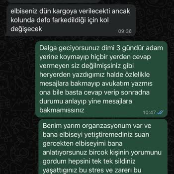 Sipariş Sonrası İlgisizlik Ve Para İadesi Sorunu