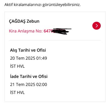 Araç Rezervasyonunda Sınıf Değişikliği Ve Araç Temininde Yaşanan Sorun