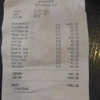 Burger King'de Hatalı Ödeme Ve İade Süreci Mağduriyeti