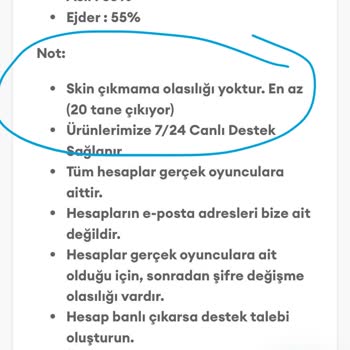 Oyun Dinar Satın Aldığım Valorant Hesaplarında Skin Garantisi Yerine Getirilmedi