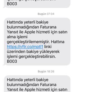 Vodafone Pay Üzerinden Bilgim Dışında İşlem Denemeleri Ve Bilgilendirme Eksikliği