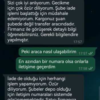 Teslim Edilmeyen Ürün İçin Bilgilendirme Yapılmadan İade Süreci Başlatıldı