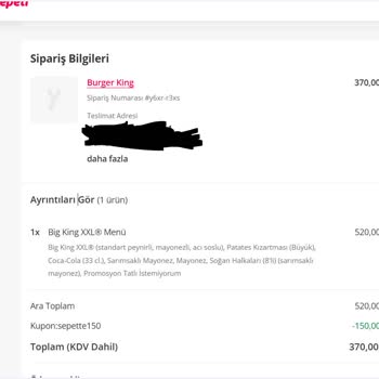Yemeksepeti Yanlış Sipariş ve Yetersiz Müşteri Hizmeti Mağduriyeti