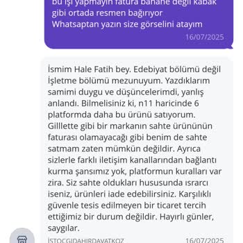Aldığım Ürünler Orijinal Değil, Satıcı Ve Site Sorumluluk Almıyor