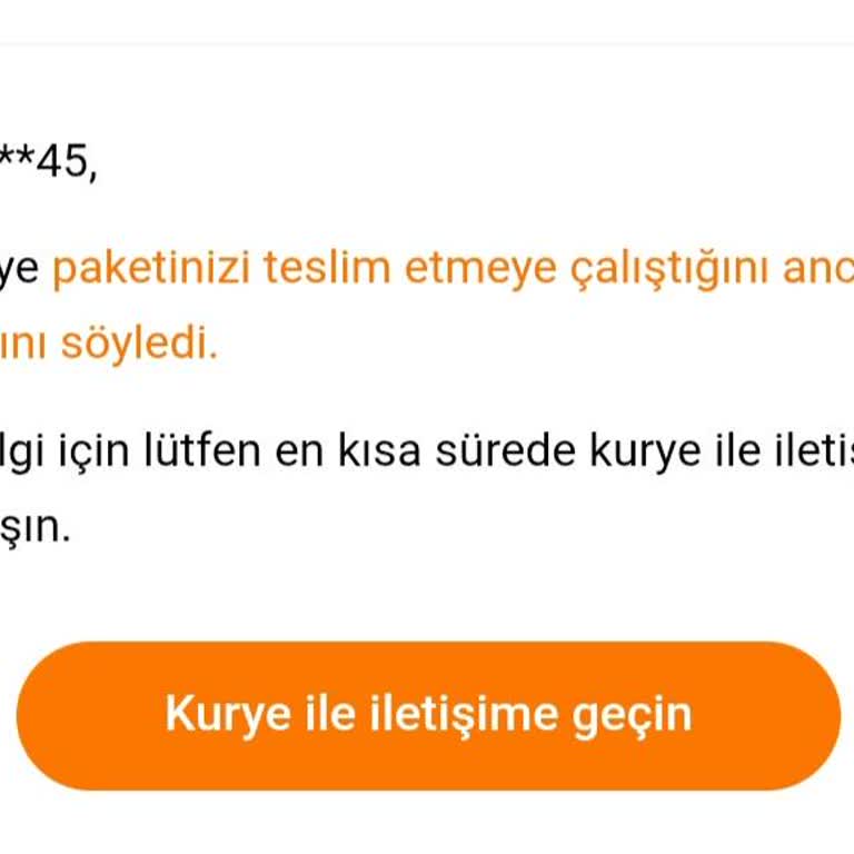 Kargo Teslimatı Yapılmadan Teslim Edilemedi Notu Ve İletişim Sorunları
