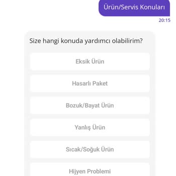 Eksik Ürünüm Yerine Sadece Soslar İçin İade Yapıldı
