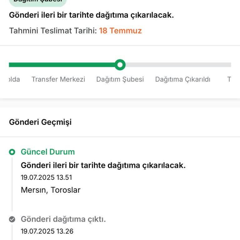 Kargom Günlerdir Dağıtım Şubesinde Bekletiliyor Teslim Edilmiyor