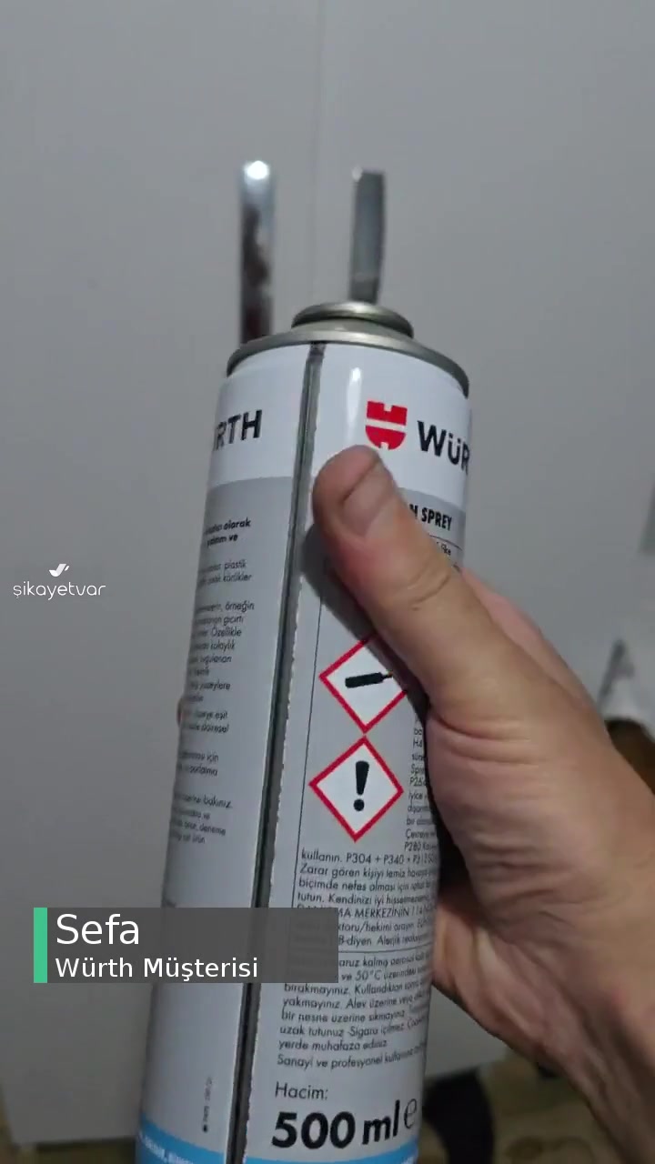 Würth Silikon Spreyin Başlığı Arızalı videonun kapak resmi