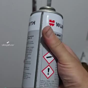 Würth Silikon Spreyin Başlığı Arızalı