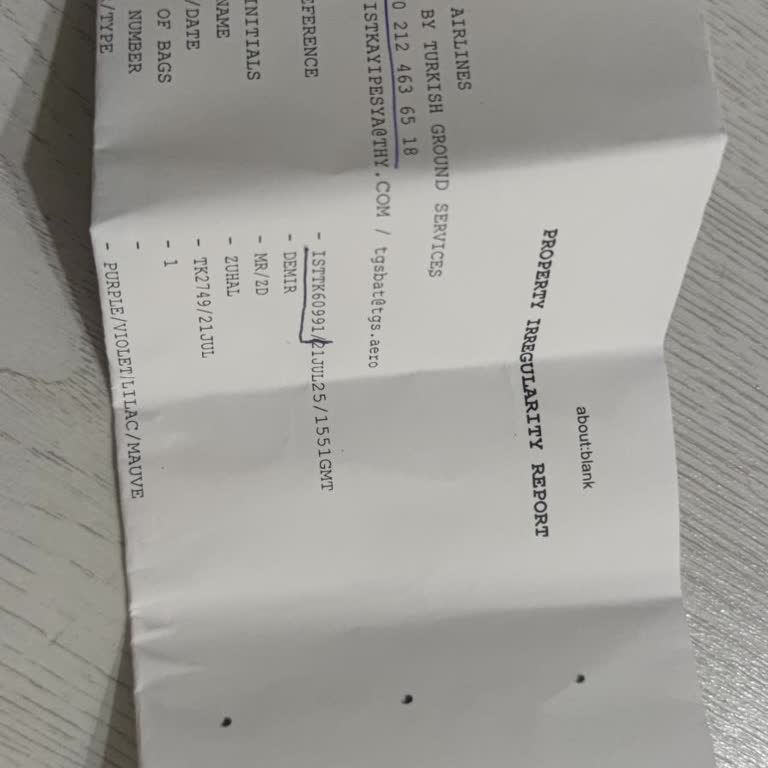 Valizim Van Havalimanında Kaldı, Mağduriyetim Giderilmiyor