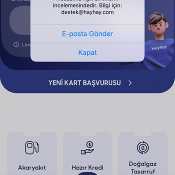 Hayhay Cüzdan Hesabımda Başlatılan İnceleme Nedeniyle Doğalgaz Güvence Bedeli İadesini Alamıyorum