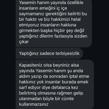 Ürün Değişikliği Talebine Karşılık Hakaret Mesajları Aldım
