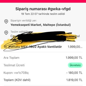 Eksik Parçalı Ve Çalışmayan Ürüne Yetersiz İade: Müşteri Mağduriyeti