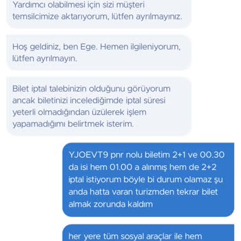Otobüs Tipi Değişikliği Bilgisizliğiyle Mağduriyet Yaşadım