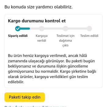 Amazon Kargo Takibi Yapılamayan Ürün Ve İade Sorunu