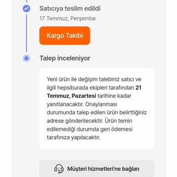 Yanlış Ürün Gönderildi, Değişim Süreci Uzadı Ve Müşteri Mağdur Edildi