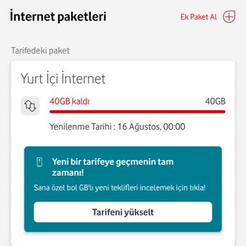 Sınırsız Paketlerim Çalışmıyor, İnternetim Hızla Tükeniyor!